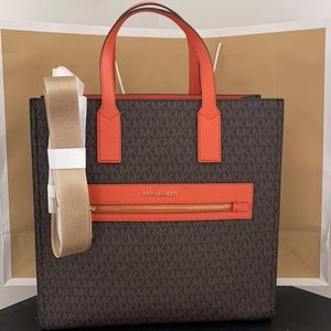 Michael Kors Kenly Large Tote Tangerine